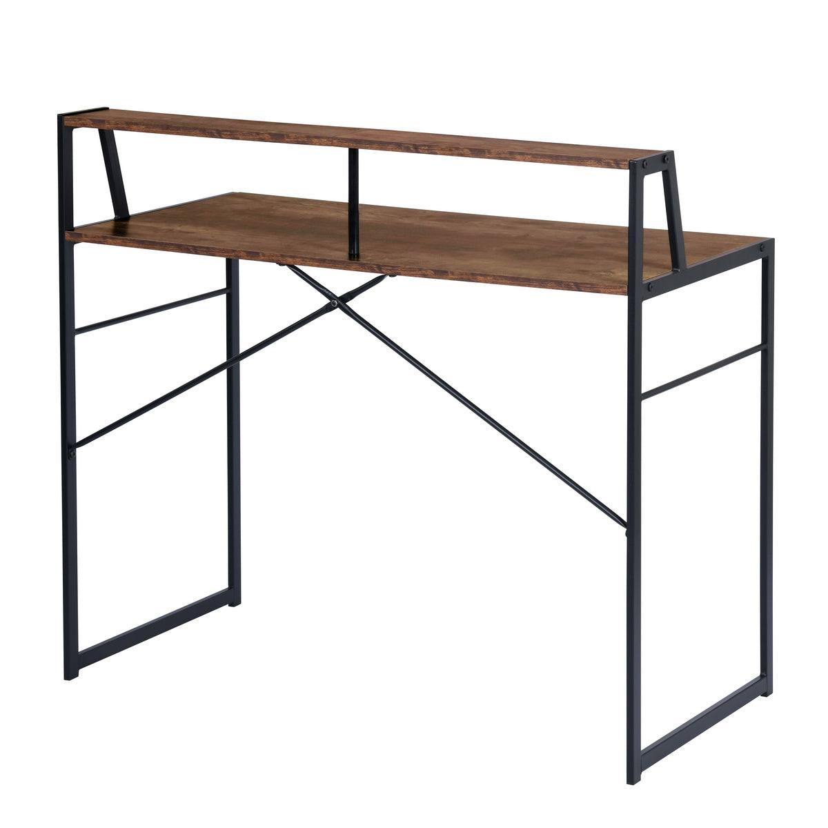 Computer Desk Writing Office Table with Monitor Stand Falala