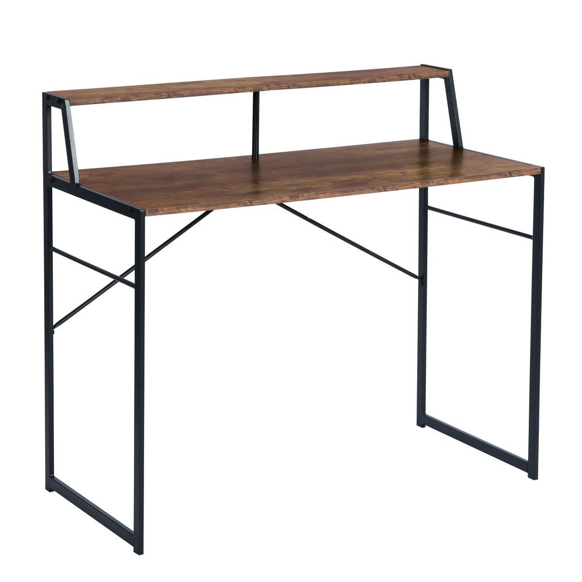 Computer Desk Writing Office Table with Monitor Stand Falala