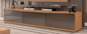 TV Stand Eros 2,2M  Pearl Grey/Noce
