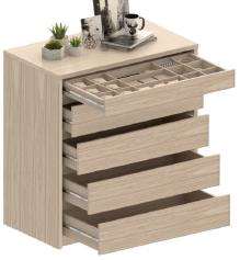 Chest With 5 Drawers Premium  Rovere
