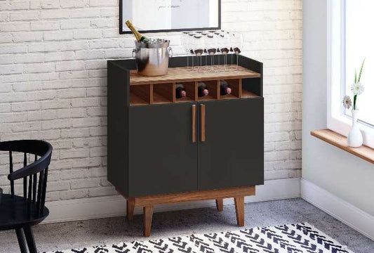 Wine Cabinet Easy Black/Dakota