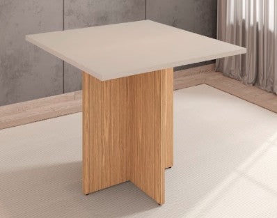 Dining Table Paris 0,9M Without Glass Off White/Noce