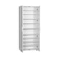 Shoe Cabinet W/ Ten Adj. Shelves & Two Doors White SHC