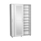 Hallstand & Shoe Cabinet W/ Sliding Doors & Mirror White PRT