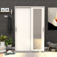 Hallstand & Shoe Cabinet W/ Sliding Doors & Mirror White PRT