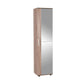 Shoe Cabinet W/ Ten Adj. Shelves & One Door & Mirror Latte SHC