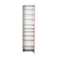 Shoe Cabinet W/ Ten Adj. Shelves & One Door & Mirror Latte SHC