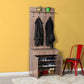 Hallstand & Shoe Cabinet W/ One Drawer & Two Doors Latte PRT
