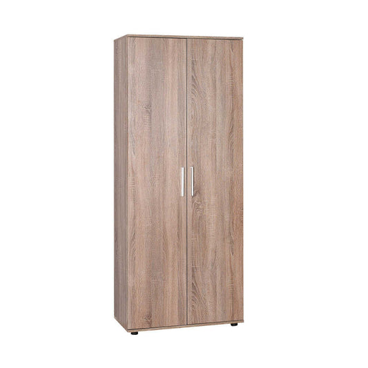 Shoe Cabinet W/ Ten Adj. Shelves & Two Doors Latte SHC