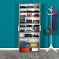 Shoe Cabinet W/ Ten Adj. Shelves & Two Doors Latte SHC