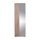Shoe Cabinet W/ Ten Adj. Shelves & Two Doors & Mirror Latte SHC