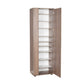 Shoe Cabinet W/ Ten Adj. Shelves & Two Doors & Mirror Latte SHC