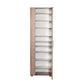 Shoe Cabinet W/ Ten Adj. Shelves & Two Doors & Mirror Latte SHC