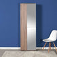 Shoe Cabinet W/ Ten Adj. Shelves & Two Doors & Mirror Latte SHC