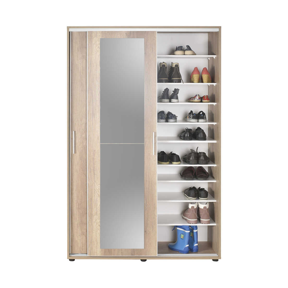 Hallstand & Shoe Cabinet W/ Sliding Doors & Mirror Tori PRT