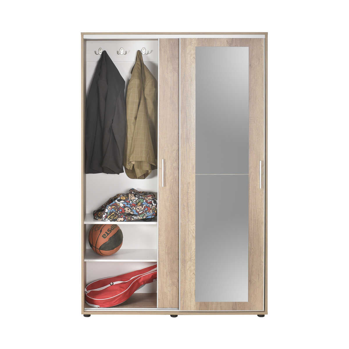 Hallstand & Shoe Cabinet W/ Sliding Doors & Mirror Tori PRT