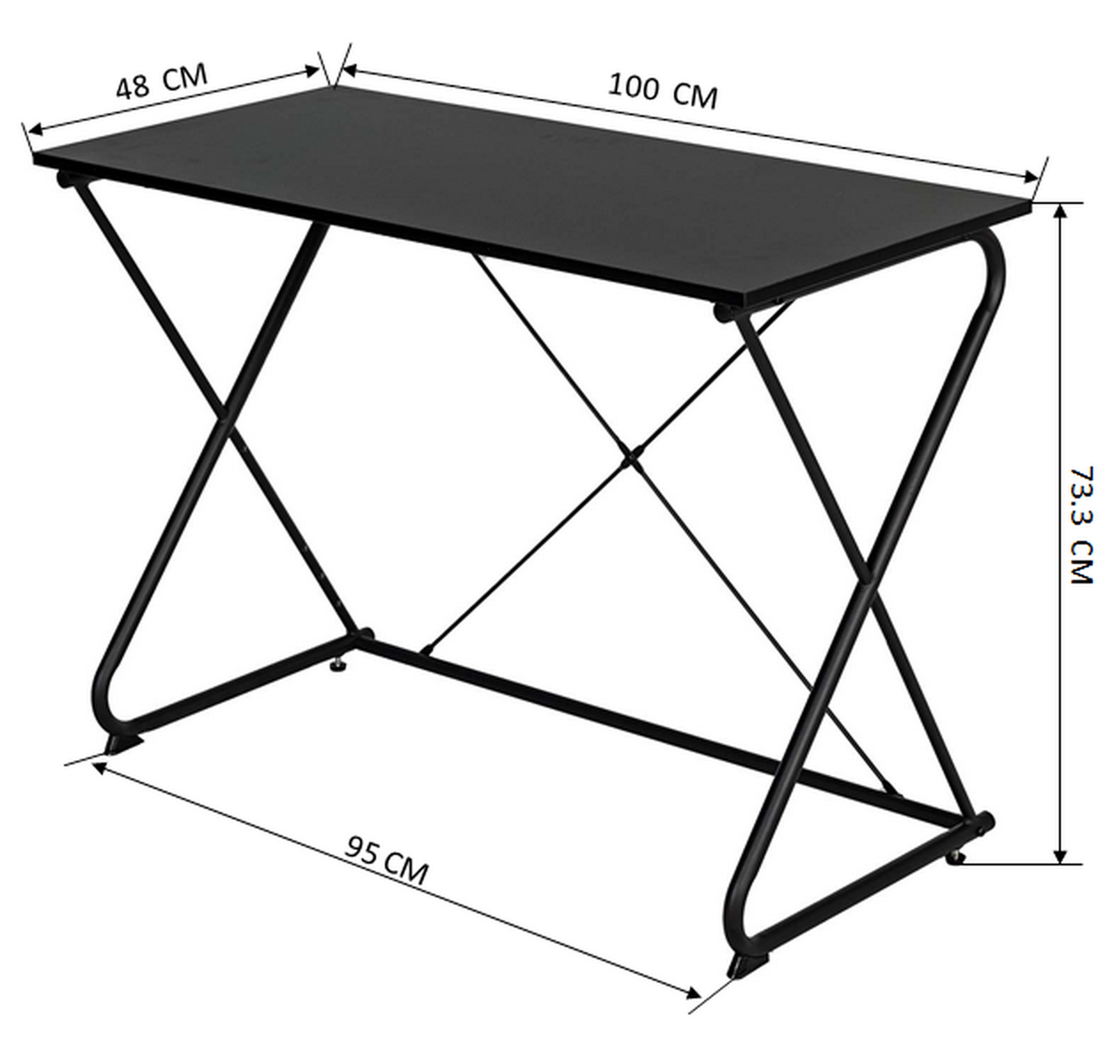 Computer Desk Simple Writing Office Table Hafnar