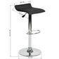 Barstools PVC Seat Swivel Height Adjustable Bar Stools Flanagan