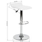 Barstools PVC Seat Swivel Height Adjustable Bar Stools Flanagan