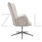 Fabric Accent Chair Modern Tufted Button Wingback Chromed Base Fuchs