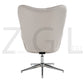 Fabric Accent Chair Modern Tufted Button Wingback Chromed Base Fuchs