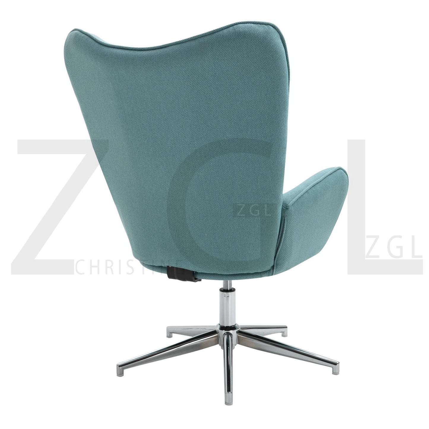 Fabric Accent Chair Modern Tufted Button Wingback Chromed Base Fuchs