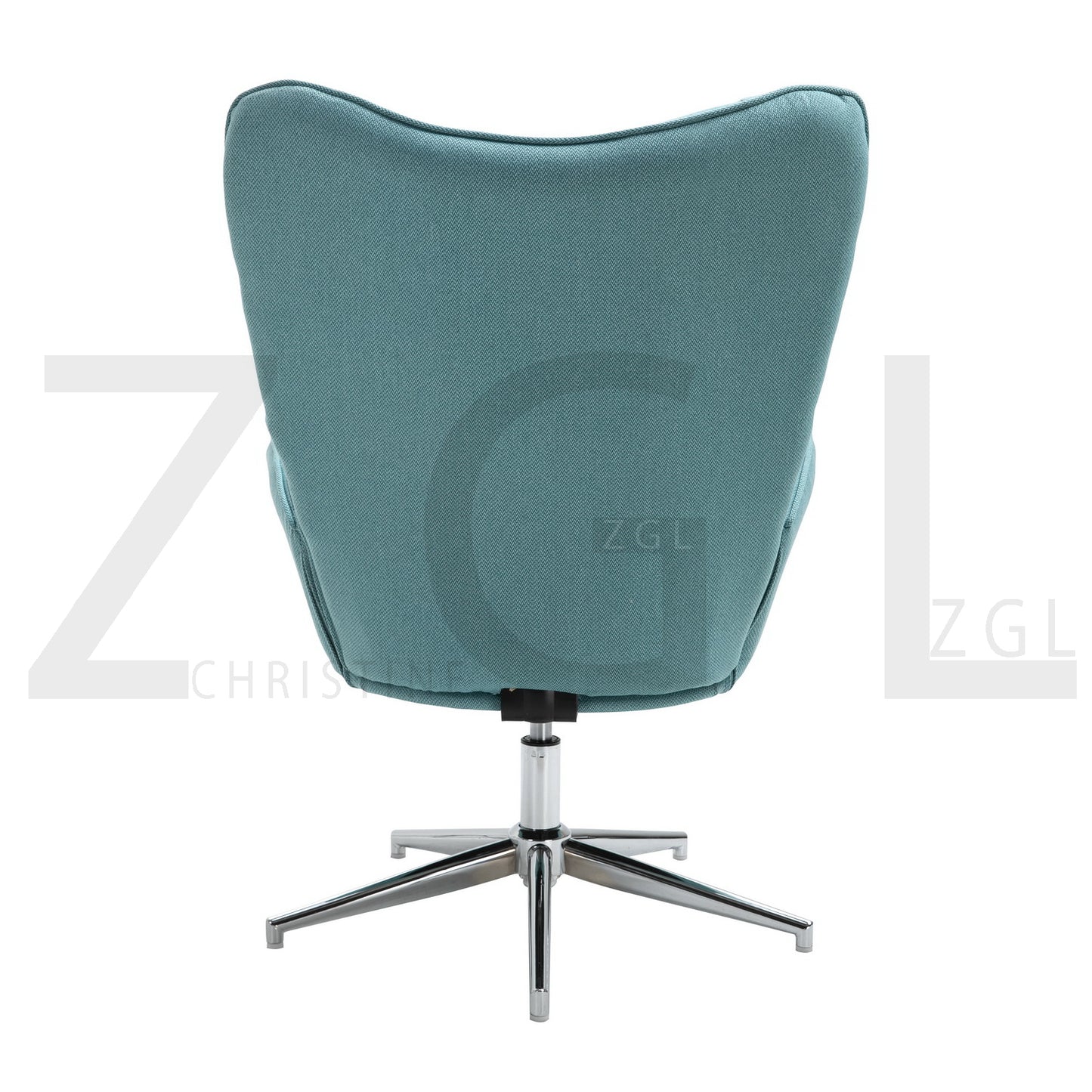 Fabric Accent Chair Modern Tufted Button Wingback Chromed Base Fuchs