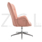 Fabric Accent Chair Modern Tufted Button Wingback Chromed Base Fuchs