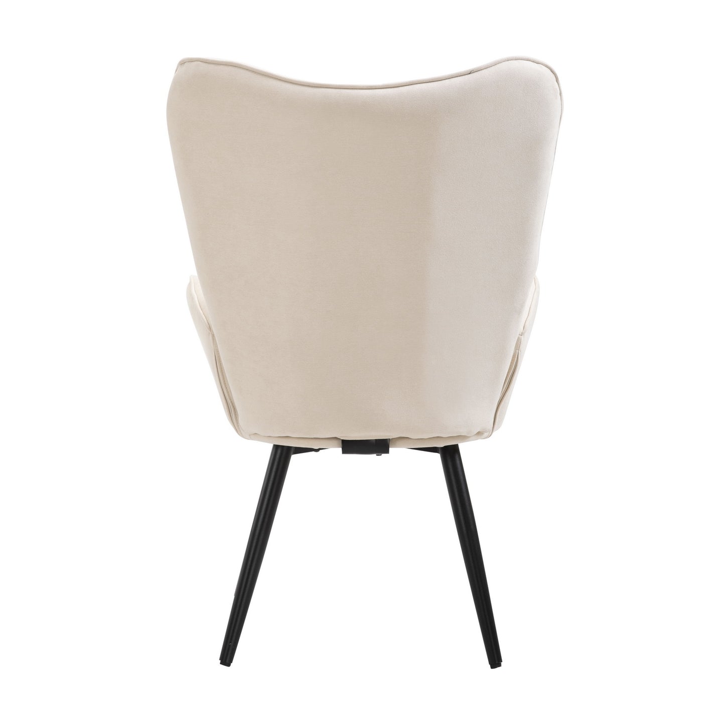 Fabric Accent Chair Modern Tufted Button Wingback Wooden Legs Funkel