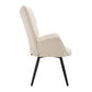 Fabric Accent Chair Modern Tufted Button Wingback Wooden Legs Funkel