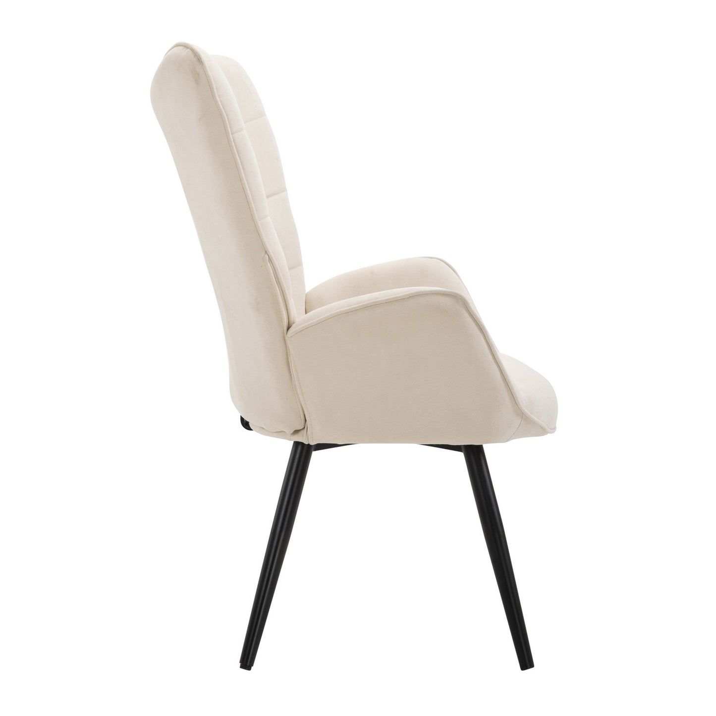 Fabric Accent Chair Modern Tufted Button Wingback Wooden Legs Funkel