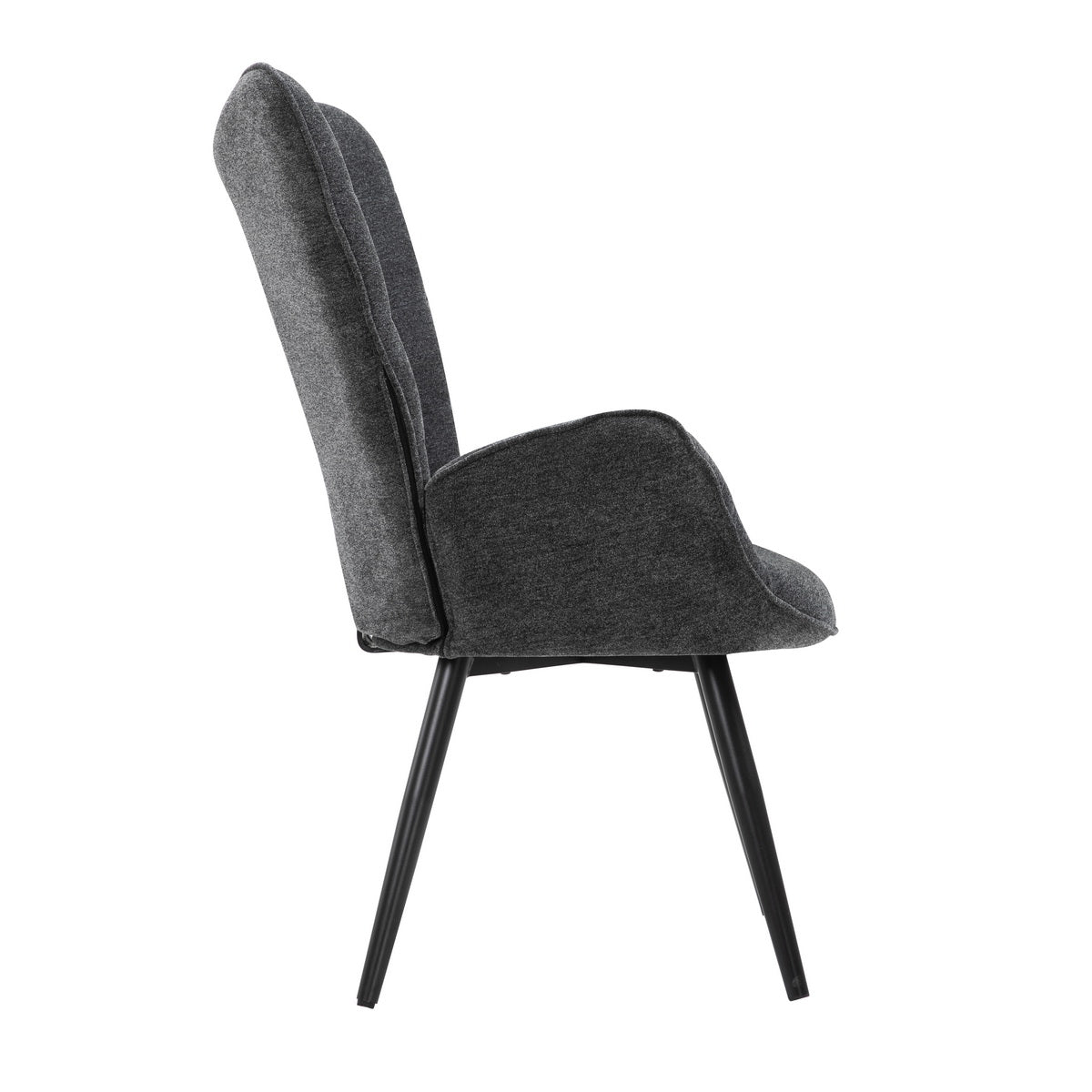 Fabric Accent Chair Modern Tufted Button Wingback Wooden Legs Funkel