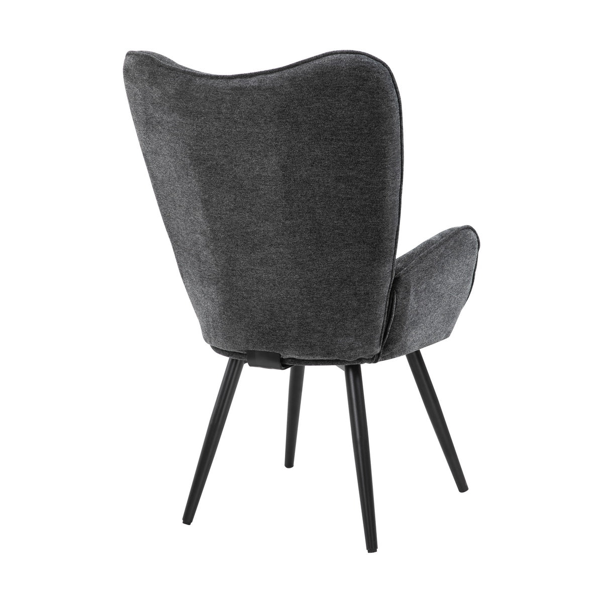 Fabric Accent Chair Modern Tufted Button Wingback Wooden Legs Funkel