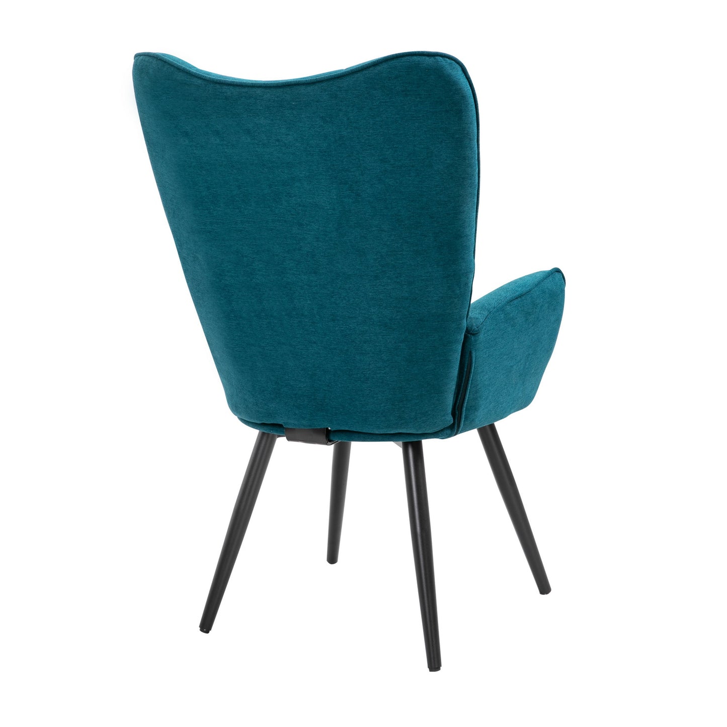 Fabric Accent Chair Modern Tufted Button Wingback Wooden Legs Funkel