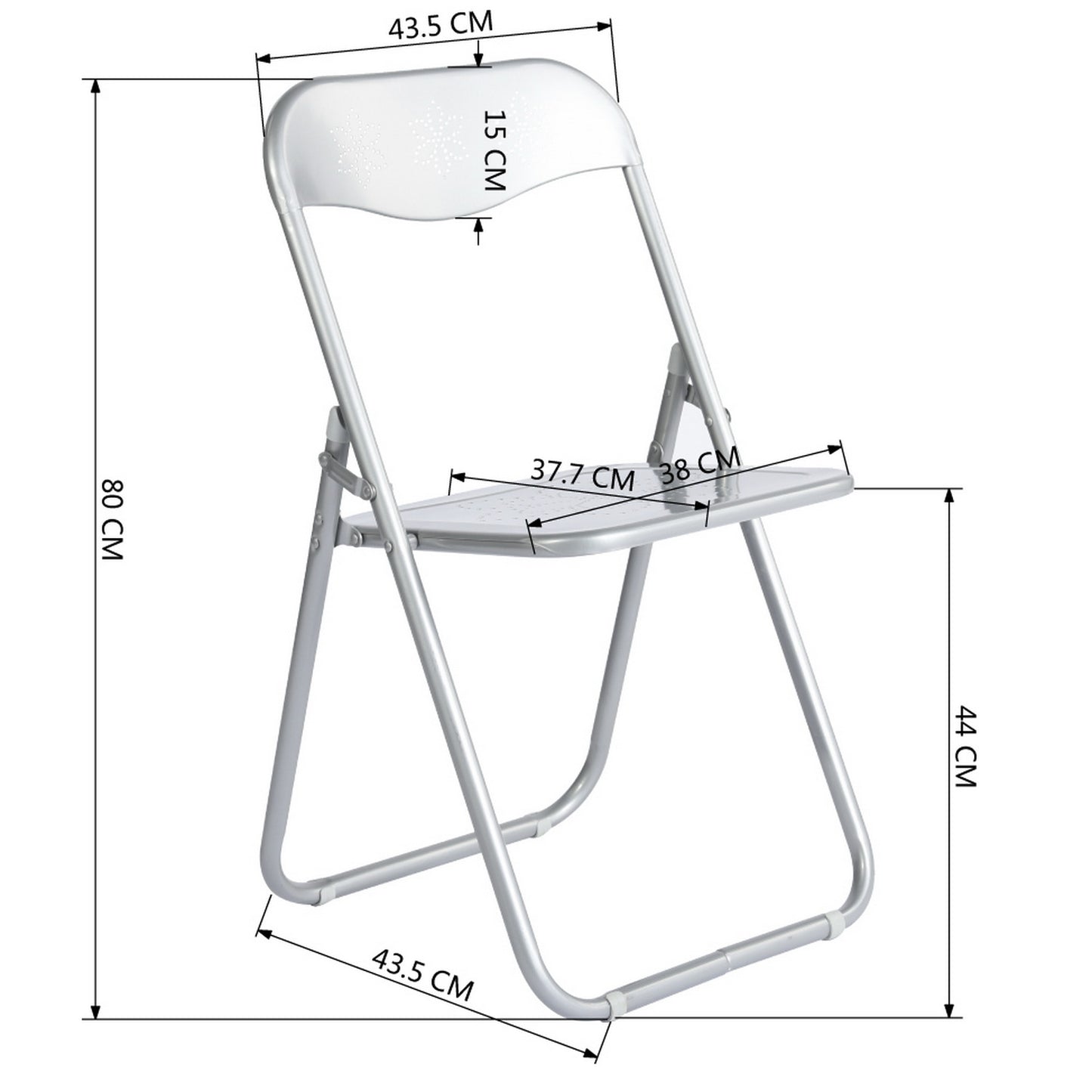 Full Metal Folding Chairs Gabriel