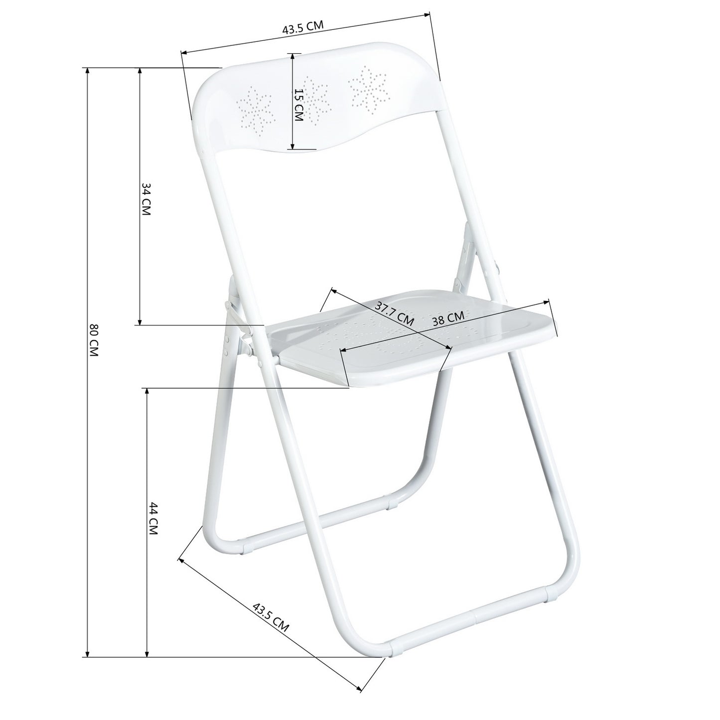 Full Metal Folding Chairs Gabriel