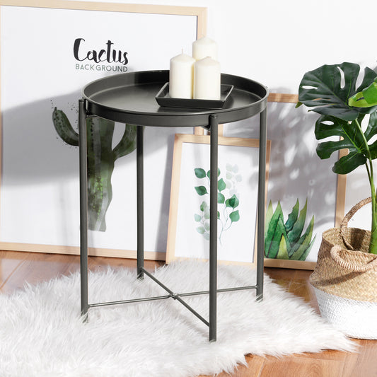 Folding Table with Removable Tray Gladom