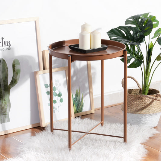 Folding Table with Removable Tray Gladom