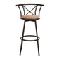 Barstools Fabric Seat Swivel Bar Stools Hailey
