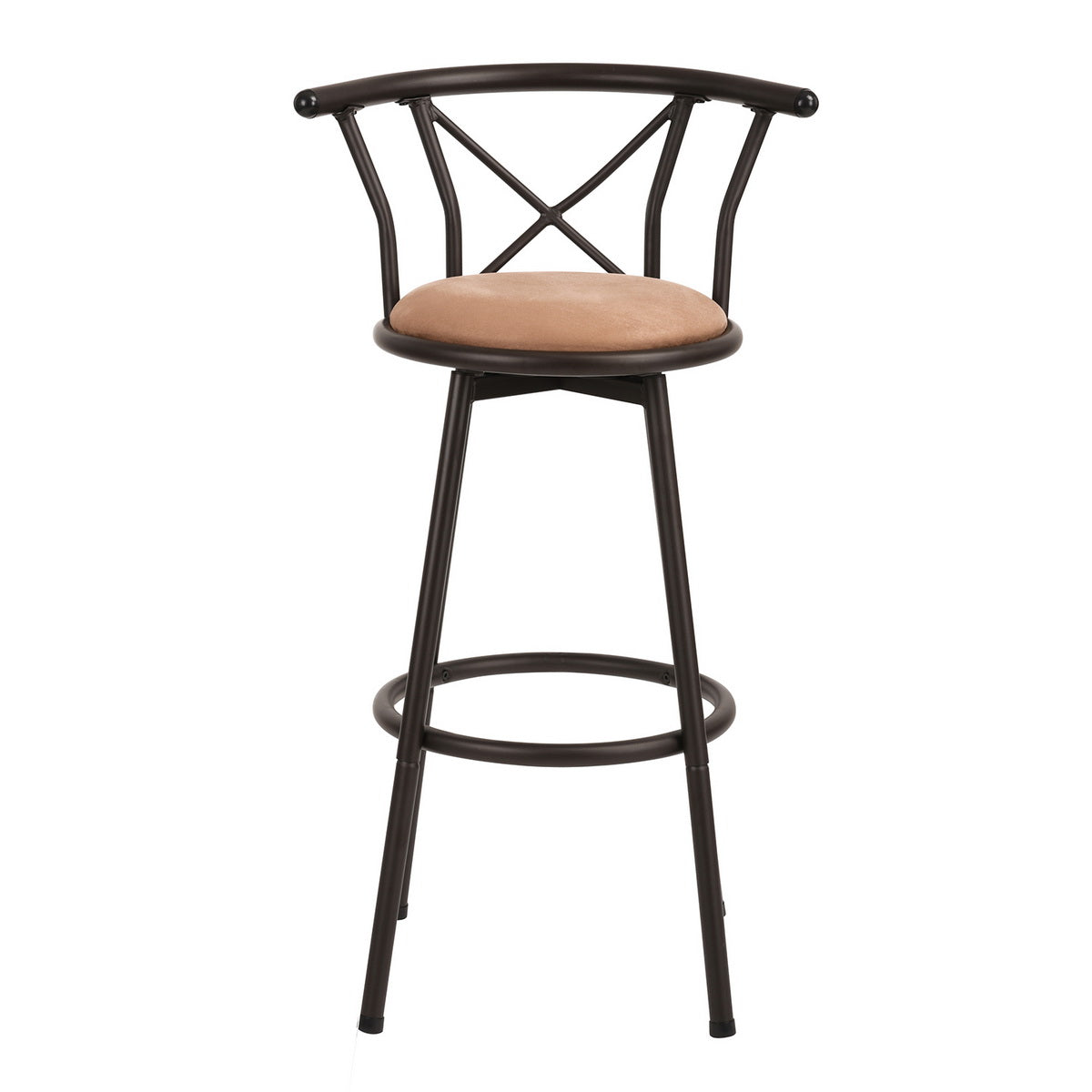 Barstools Fabric Seat Swivel Bar Stools Hailey