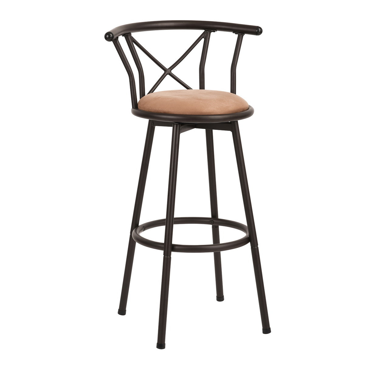 Barstools Fabric Seat Swivel Bar Stools Hailey