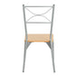 Set of 5 Dining Set 1 Table with 4 Chairs Hampton