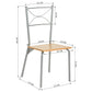 Set of 5 Dining Set 1 Table with 4 Chairs Hampton