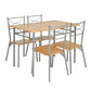Set of 5 Dining Set 1 Table with 4 Chairs Hampton