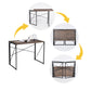 Folding Desk Writing Computer Desk Space Saving Harper