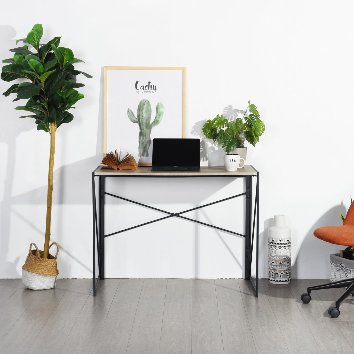 Folding Desk Writing Computer Desk Space Saving Harper