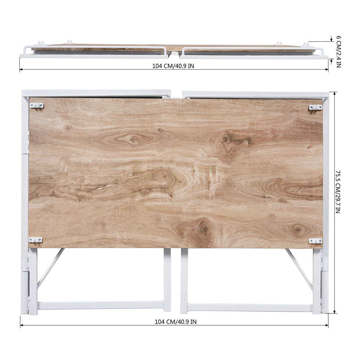 Folding Desk Writing Computer Desk Space Saving Harper