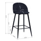 Barstools Fabric Upholstered Bar Stools Haseeb