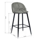 Barstools Fabric Upholstered Bar Stools Haseeb