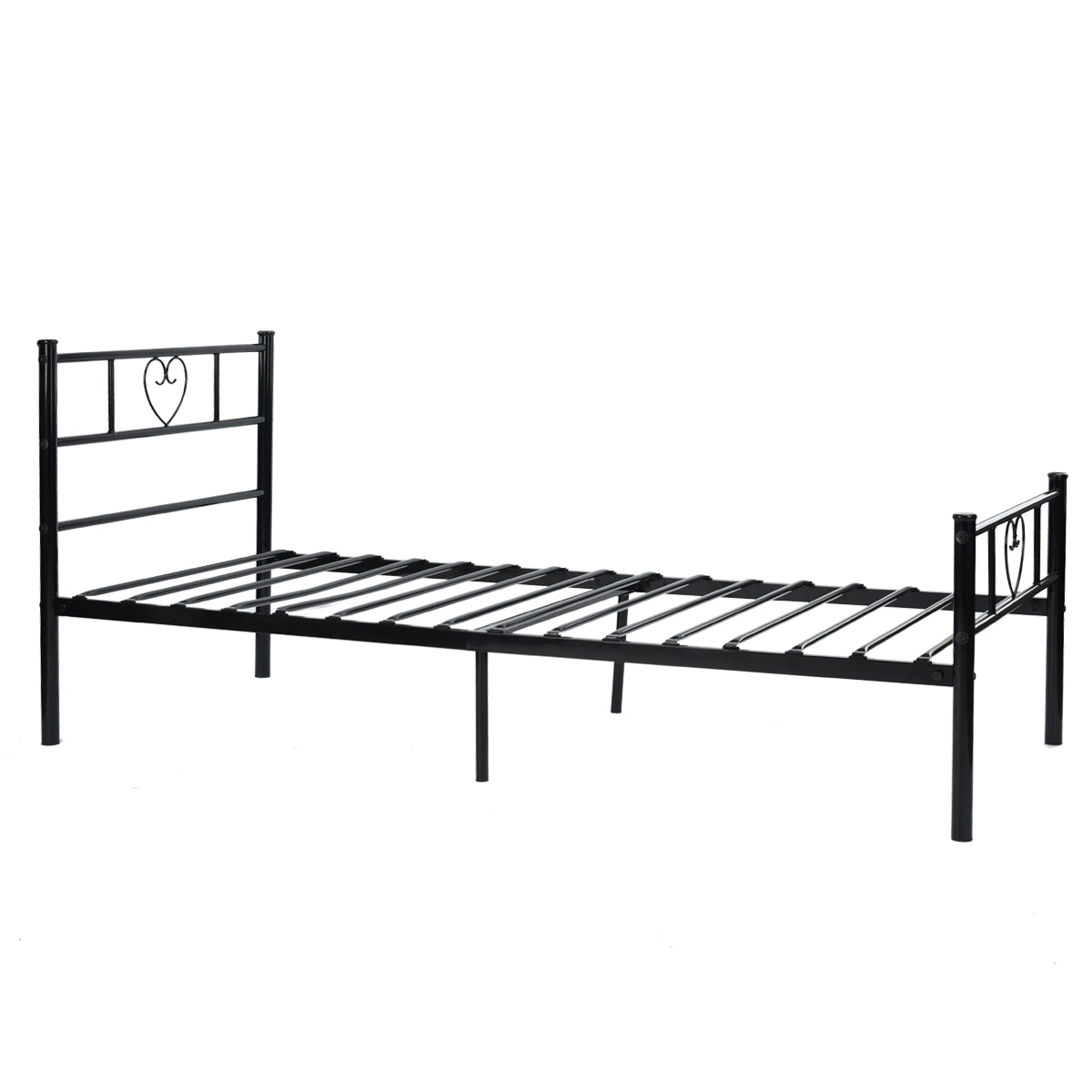 Single Bed Metal Bed Frame Heart
